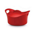 2.75 Quart Red Covered Casserole